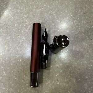 Montverde Ritma Fountain Pen in Anodized Espresso.  Has a medium nib.